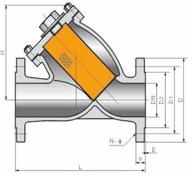 GL41H鑄鋼Y型過濾器結(jié)構(gòu)圖紙 GL41H鑄鋼Y型過濾器結(jié)構(gòu)圖紙